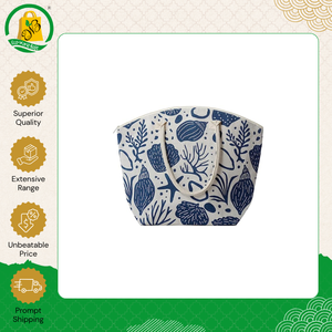 Última Llegada de Bolsas de Yute Ecológicas Personalizadas de Alta Calidad con Asas de Cinta Blanca para Compras y Playa - Product Image 2