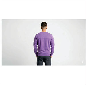Sudadera de cuello redondo para hombre, informal, con forro polar, manga larga, para entrenamiento, suave, cálida, atlética, estilo urbano, para invierno - Product Image 5