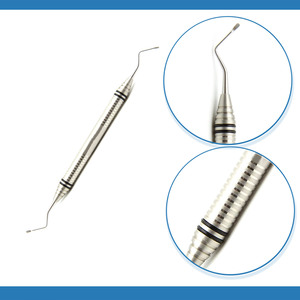 Cuchara Excavadora Dental Restauradora de Doble Punta de Acero Inoxidable, Instrumentos Manuales Clase I de 1.5mm, Fabricante Pakistán, CE - Product Image 2
