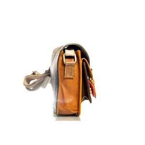 LW Handmade Customizable Women's Leather Handbag Solid malty Color <b>Small</b> Size Fashionable Bohemian Single Portable Spring Autumn - Product Image 3