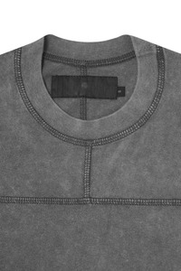 Camiseta gris vintage lisa personalizada para hombre, de algodón deslavado, suave y transpirable, fabricante y proveedor mayorista OEM. - Product Image 5