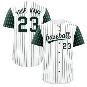 Premium Best Selling Solid Color <b>Baseball</b> Jersey Front Half 100% Polyester Breathable Quick Dry Custom Design Team Wear Unisex - Product Image 1