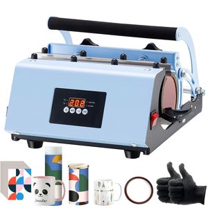 Pressa a Caldo per Tazze da 30oz 110V, Riscaldamento Rapido e Uniforme, con Guanti per Carta e Nastro per Sublimazione, per Stampa su Magliette - Product Image 6