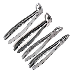 Kit de forceps d'extraction dentaire manuels réutilisables de haute qualité, équipement chirurgical, outils en acier inoxydable, certifié CE - Product Image 1