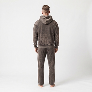 Conjunto de Sudadera con Capucha y Pantalones Deportivos para Hombre, Estilo Vintage, Lavado Ácido, Pantalones Anchos, Ropa Casual a Juego - Product Image 2