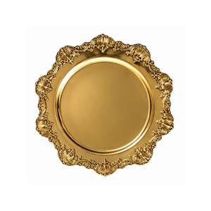 Wedding Reception Event & Home Dining Round Vintage Metal <b>Decorative</b> <b>Plate</b> Handmade Polished Solid Design - Product Image 1