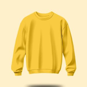 Sweat-shirt à col rond de haute qualité pour homme/femme, 100% coton molletonné, écologique, coupe-vent, léger, respirant, hiver - Product Image 3