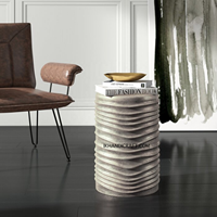 Tabouret Tambour Moderne en Aluminium Fait Main, Revêtement Velours, Personnalisé, Vente en Gros, Marque Privée, Luxe, pour Entrée, Chambre, Appartement