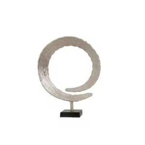Moderna Escultura de Árbol de la Vida en Aluminio Plateado, Conjunto Artístico Único para Decoración de Mesa en Hogar u Oficina, Figura Decorativa, Arte Metálico al por Mayor - Product Image 3