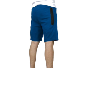 Shorts de sport d'été pour hommes personnalisés, décontractés, en coton tricoté, délavé à l'acide, épais, avec cordon de serrage, teint uni, coupe mi-haute, tissé uni, décontracté - Product Image 2