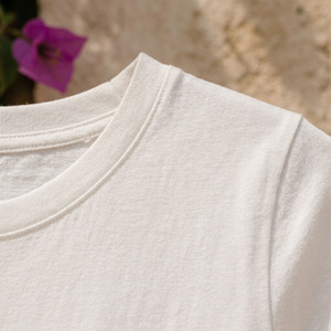 Women’s Fitted Baby Tee 100% Organic Cotton Knit Jersey Crop <b>Top</b> Anti-Static Custom <b>Y2K</b> Tee - Product Image 6