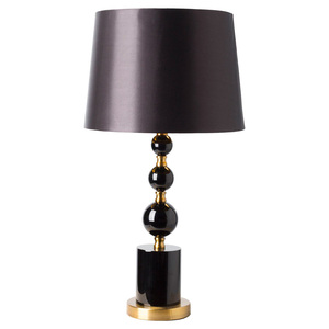 Modern High-<b>End</b> Metal Table Lamp with Laser Cut Pattern Shade and Glass Globe Base for Upscale Home & Hotel Use - Product Image 4