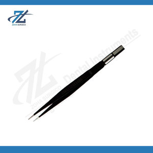 Pinzas Bipolares Rectas de Alta Calidad para Hospital, Punta Fina de 2.0 mm, Aisladas, Reutilizables, Instrumento Microquirúrgico de Acero Inoxidable - Product Image 4
