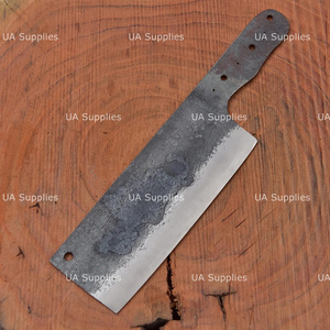 Cuchillo de Chef Profesional UA Supplies de Acero al Carbono Forjado a Mano con Hoja de Cuchilla de Hacha de Punta Caída de Espiga Completa, Fabricante OEM/ODM - Product Image 5