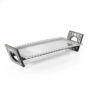 Plateau de service décoratif en aluminium écologique de qualité supérieure pour une présentation de table luxueuse et une esthétique visuelle améliorée - Product Image 1