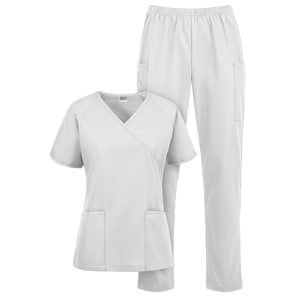 OEM ODM Unisex Nursing <b>Scrubs</b> Set V-Neck Medical Uniform | Custom Colors & <b>Sizes</b> | Hospital & Healthcare Workwear - Product Image 1