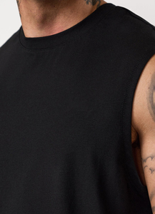 Wholesale Custom Logo Cotton Running <b>Singlet</b> Muscle Athletic Shirts Sleeveless Fitness Wear Workout <b>Men</b> Gym Tank Top - Product Image 4