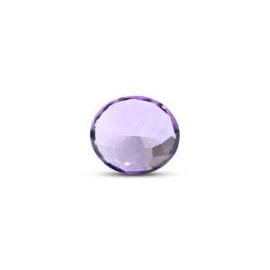 Loose Amethyst Gemstone 9.2 Carat Faceted Heart Oval Emerald Cut for Fine Jewelry - Product Image 2
