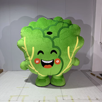 Costume de Mascotte Gonflable Légume de Dessin Animé Baige, Tenue de Personnage Ambulant pour Événements Promotionnels Alimentaires