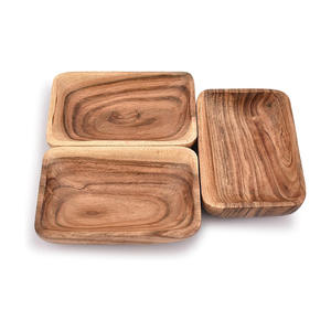 Eco-Friendly Acacia Wood <b>Bowl</b> <b>Set</b> for Fruit Salad Snack Serving Wooden Dining Table Keepsake for Kitchen Use for Parties - Product Image 4