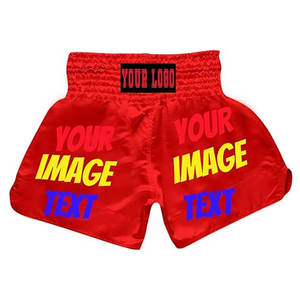 Personaliza tus Pantalones Cortos de Muay Thai para Hombre y Mujer, Ropa de Boxeo MMA Personalizada, Pantalones Cortos para Entrenamiento y Ejercicio en el Gimnasio - Product Image 1