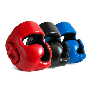 Boxing <b>Head</b> Guard Professional Combat Sports <b>Training</b> Adjustable Strap Custom Design Soft Lining - Product Image 1
