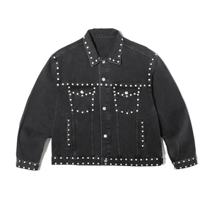 Custom Made <b>Men's</b> <b>Long</b> Stretch Denim <b>Jacket</b> <b>Men</b> Jean <b>Jacket</b> Cotton Winter Plain Rhinestone Denim <b>Jacket</b> for <b>Men</b> Plus Size - Product Image 1