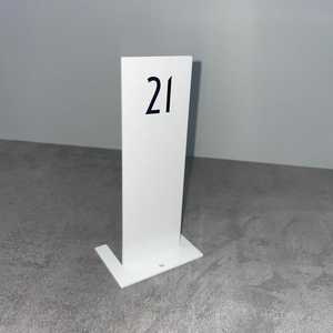 Custom Metal <b>Table</b> Numbers with Place <b>Card</b> Holder for Wedding Party Decoration - Product Image 1