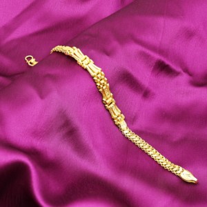 Pulseras Multisegmento para Hombre, Chapadas en Oro de 14K, 18K y 24K, Estilo Dubái, Joyería de Moda Árabe, Oro, Joyería - Product Image 1