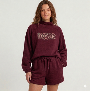 Conjunto Corto de Invierno de Estilo Moderno con Cuello Alto para Mujer, Grueso, Térmico, de Dos Piezas, Ecológico, Cálido y Cómodo para la Temporada de Frío - Product Image 1