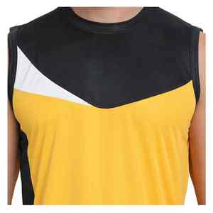 Camiseta sin mangas de punto informal y moderna para hombre, ideal para deportes, fitness, gimnasio, como capa base para primavera y verano, diseño americano, novedad. - Product Image 2