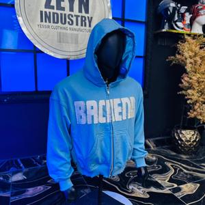 Sweat-shirts à capuche personnalisés avec broderie effet vieilli, sweats oversize d'hiver, design tendance, fabriqués par Zeyn Industry, sweats streetwear - Product Image 3