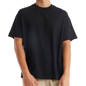 High Quality 100% Cotton Light <b>Weight</b> Breathable Anti-Shrink Unisex Custom Print Logo <b>Blank</b> T Shirts Oversize Men's Wholesale - Product Image 2