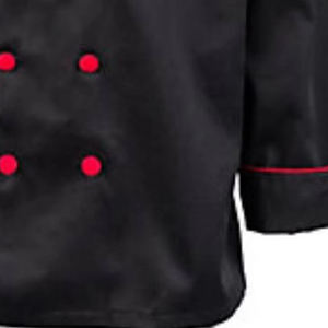 Uniformes de Chef de Manga Larga en Color Negro, de Poliéster y Algodón, para Hotel y Restaurante - Product Image 5