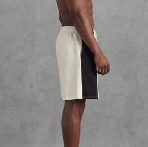 Nouvel Arrivage Short de Sport Homme en Molleton 100% Coton Uni Bicolore Séchage Rapide Style Urbain Taille Élastique Confortable Streetwear Tendance - Product Image 6