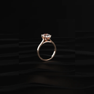 Anillo Solitario Ovalado Hecho a Mano de 1.1 Quilates con Engaste Floral de Catedral, Diamante Cultivado en Laboratorio, Oro Amarillo VVS-VS, Anillos de Diamantes Clásicos y Elegantes - Product Image 2