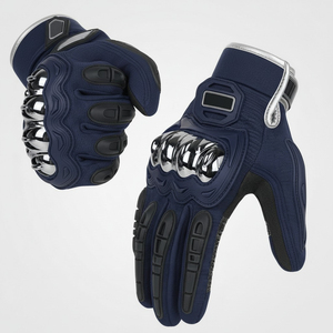 Gants de moto en cuir personnalisés AL NOLAN ENTERPRISES, compatibles écran tactile, pour homme, hiver, protection des doigts, protection des articulations, unisexe, gants de course - Product Image 6