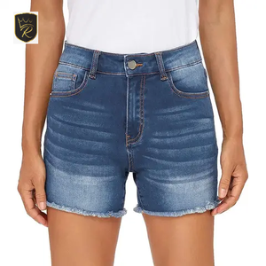 Women's High Waist Eco-Friendly <b>Denim</b> Shorts Premium Quality <b>Material</b> Customizable Color & Logo Sporty Summer High-quality - Product Image 4