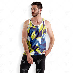 Camisetas Deportivas Personalizadas al por Mayor para Gimnasio, Fitness, Running, para Hombre, con Estampado Urbano, Transpirables, de Secado Rápido, Poliéster/Algodón - Product Image 5