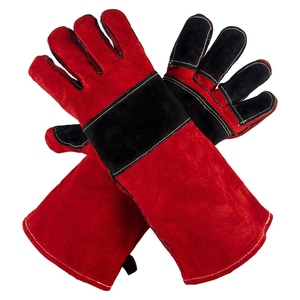 Gants de soudage en cuir de vachette pleine fleur de qualité supérieure, résistants à l'abrasion, pour usage intensif, pour soudeurs industriels - Product Image 1