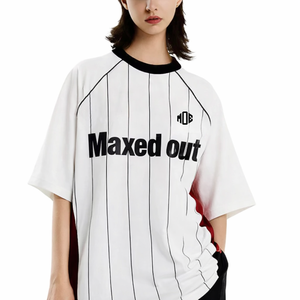 Jersey Unisex Estilo Fútbol Americano con Rayas Blancas, Prenda Deportiva Oversize, Logotipo Personalizado, Pedido al por Mayor, Fabricación OEM, Hecho en EE. UU. - Product Image 6