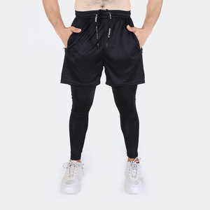 Pantalones Cortos Deportivos para Hombre al por Mayor, con Capa Interior de Compresión, Transpirables, de Secado Rápido, Ropa Deportiva - Product Image 1