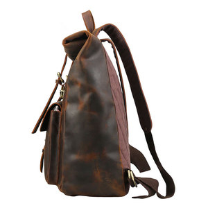 Wholesale Genuine 100% <b>Leather</b> Waterproof <b>Laptop</b> <b>Backpack</b> For Online Sale Trending Affordable Price <b>Leather</b> <b>Backpack</b> - Product Image 6