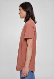 Chemises pour hommes en coton 100% uni, col rond, manches courtes, impression sérigraphique personnalisée de haute qualité, ourlet incurvé, écologiques. - Product Image 3