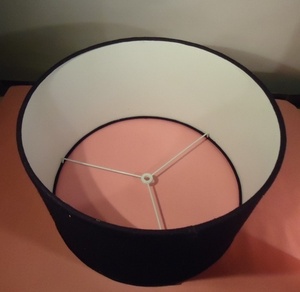 Cylinder Fabric <b>Lamp</b> <b>Shade</b> Black Modern Design Easy Installation <b>Lamp</b> Accessory with harp fittings <b>for</b> <b>table</b> <b>lamp</b> and desk <b>lamp</b> - Product Image 2