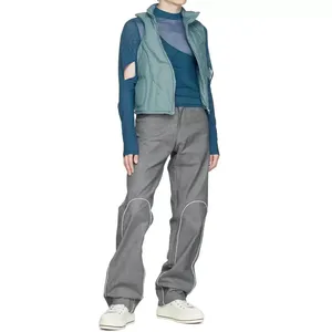 Gilet matelassé sans manches personnalisé, chaud, en coton, coupe-vent, léger, pour l'hiver, vente en gros, OEM - Product Image 6