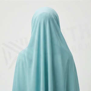 Hiyab de Chifón de Color Sólido para Mujer, Transpirable, para Uso Diario, Pañuelo Étnico - Product Image 2