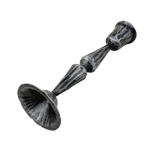 Hand Forged Handmade Durable Portable Iron <b>Candlestick</b> Holder Tapered Candles-Bharat <b>Brass</b> Copper Industries-Anniversary Wedding - Product Image 2