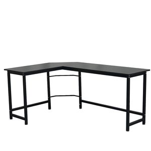Scrivania per Computer/Gaming a Forma di L Marca YS, Nera con Libreria Convertibile, Altezza Regolabile, Realizzata in Plastica - Product Image 3