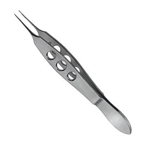 คีมจับกระจกตา Bonn Corneal Forceps แบบละเอียดมาก 1x2 ซี่ฟัน คีมผูกสายตา ทำจากเหล็กกล้าไร้สนิม เครื่องมือผ่าตัดจุลศัลยกรรมตา ผู้ผลิต OEM - Product Image 4